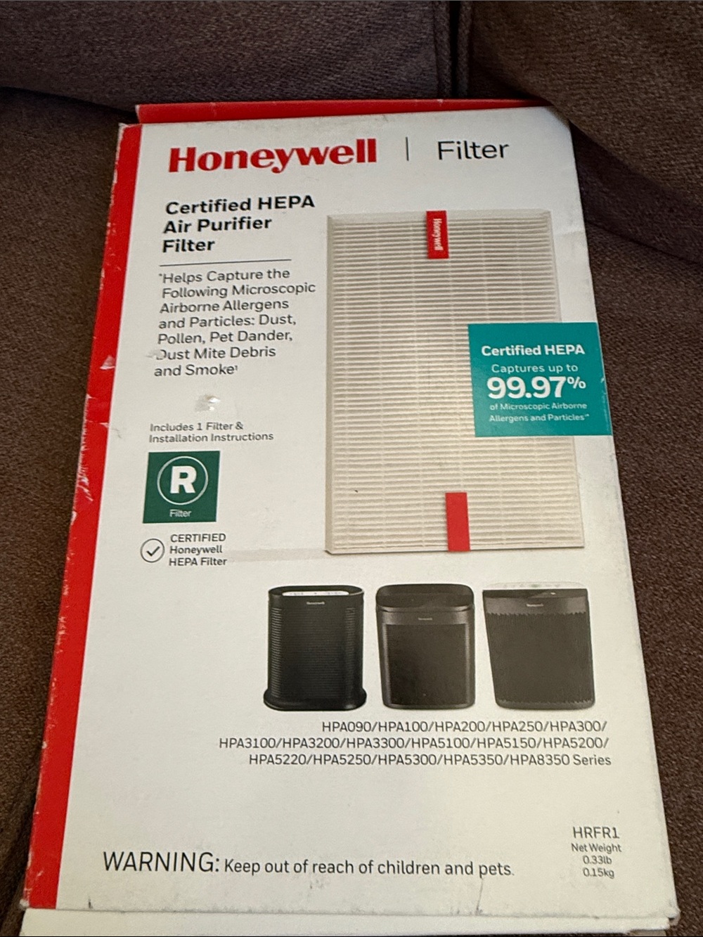 Honeywell HRF-R1 True HEPA Replacement Air Purifier Filter - New , A3
